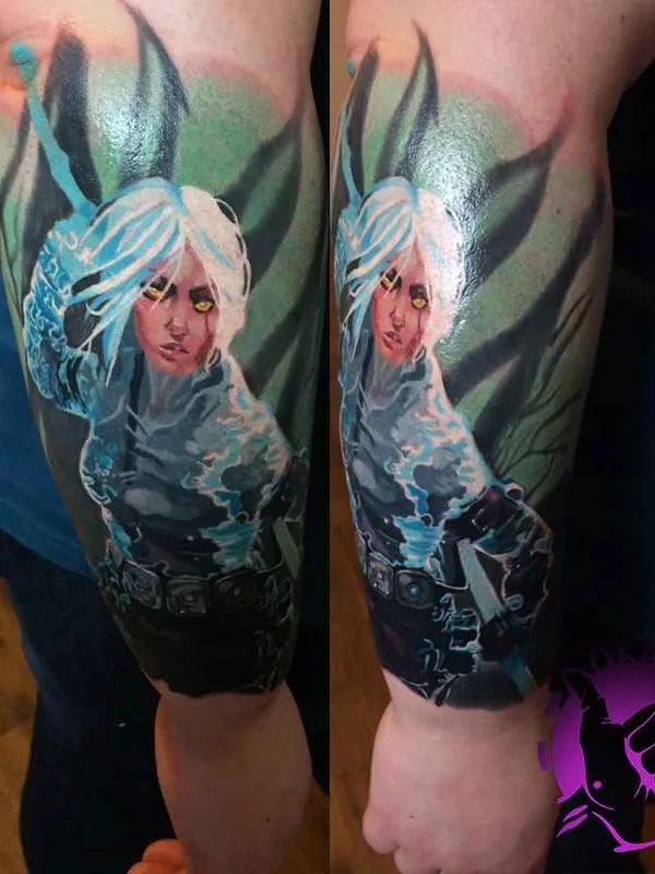 female color realism татуировка на full sleeve #11315 | Тату мастер Константин Андреевич Черников