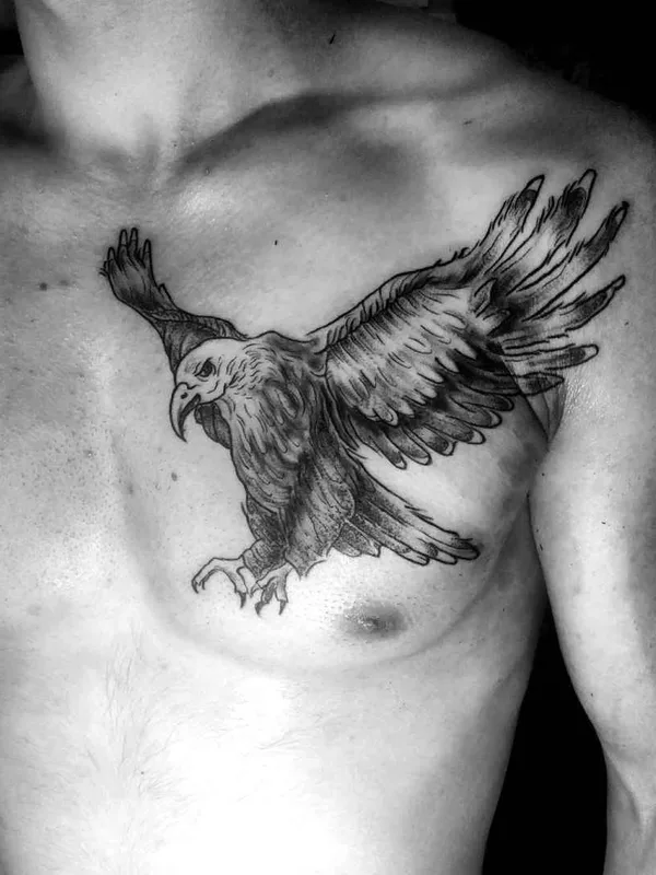 male black and grey realism tatuaje en chest #15163 | Tatuador Машковцев Руслан
