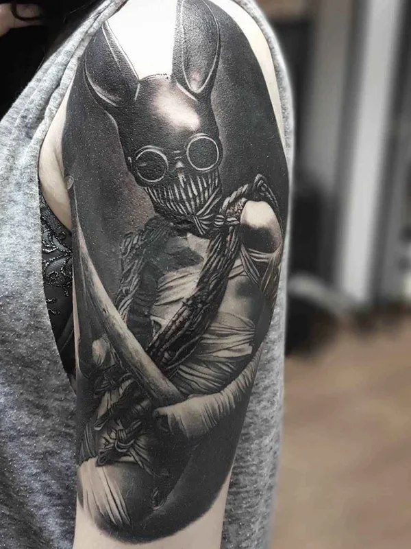 black and grey black and grey tatuaje en upper arm #9374 | Tatuador Денис Тидан Торикашвили