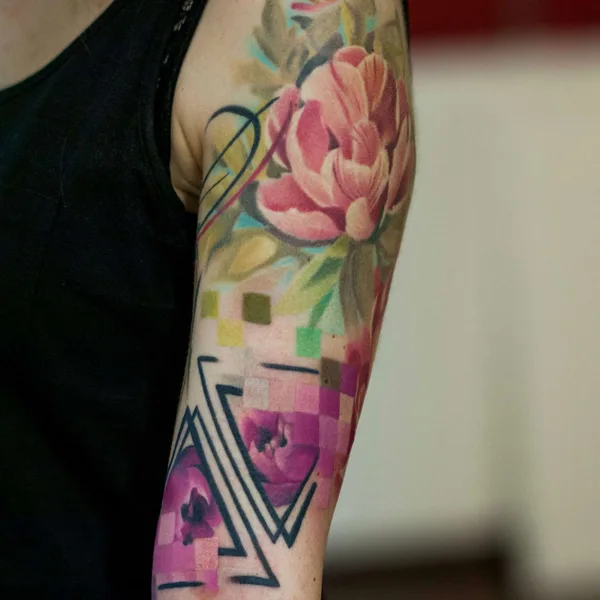 New School tattoo by Роман Ржевский in Мурманск
