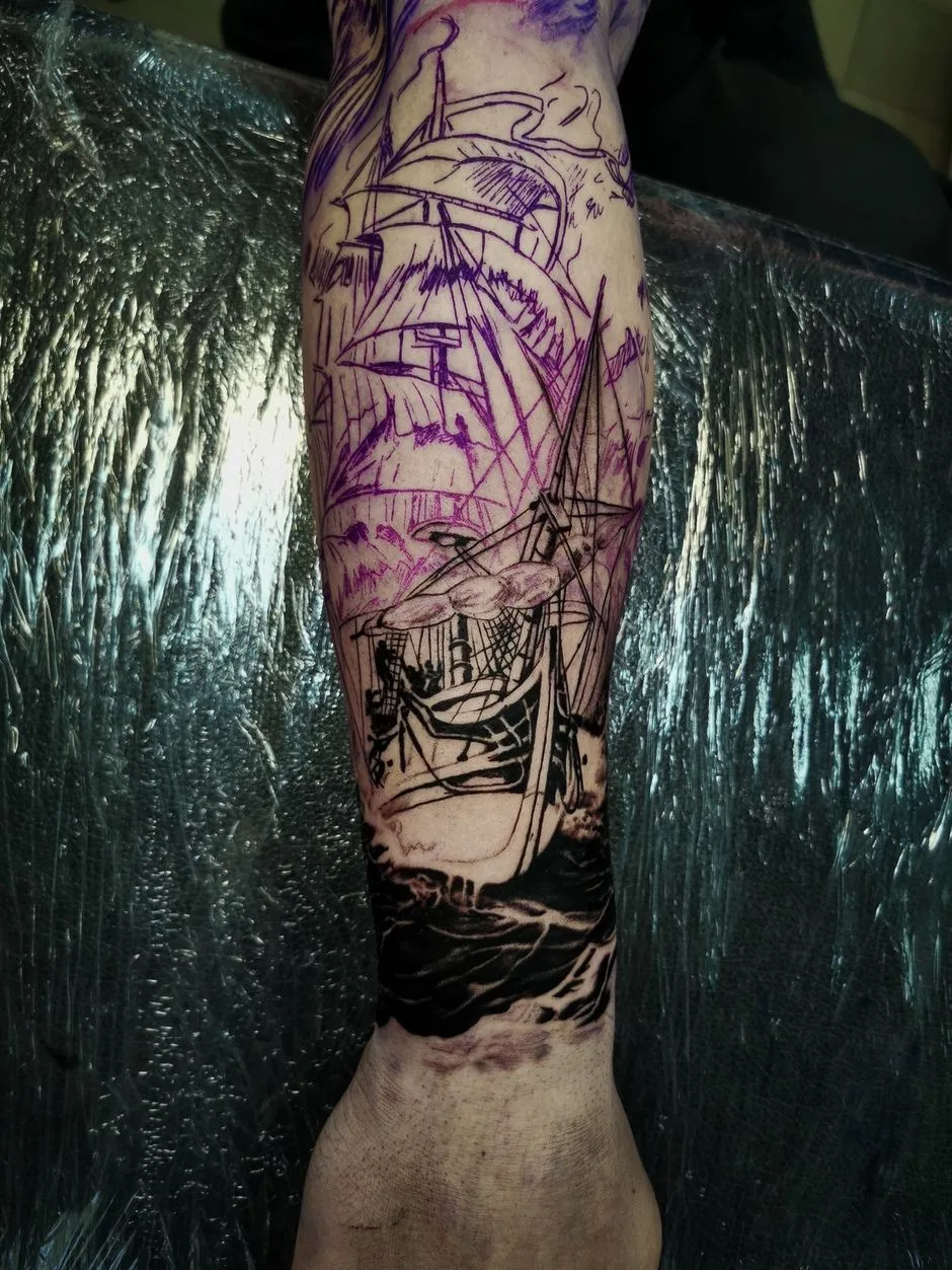 Alexander Zuev КРАСКА Tattoo Ink Pro Team - black and grey tattoo realism - detailed tutorial for beginners 