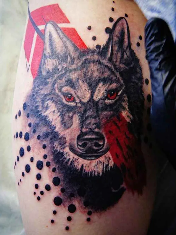 color realism tattoo auf thigh #20792 | Tätowierer Алексей Касаев