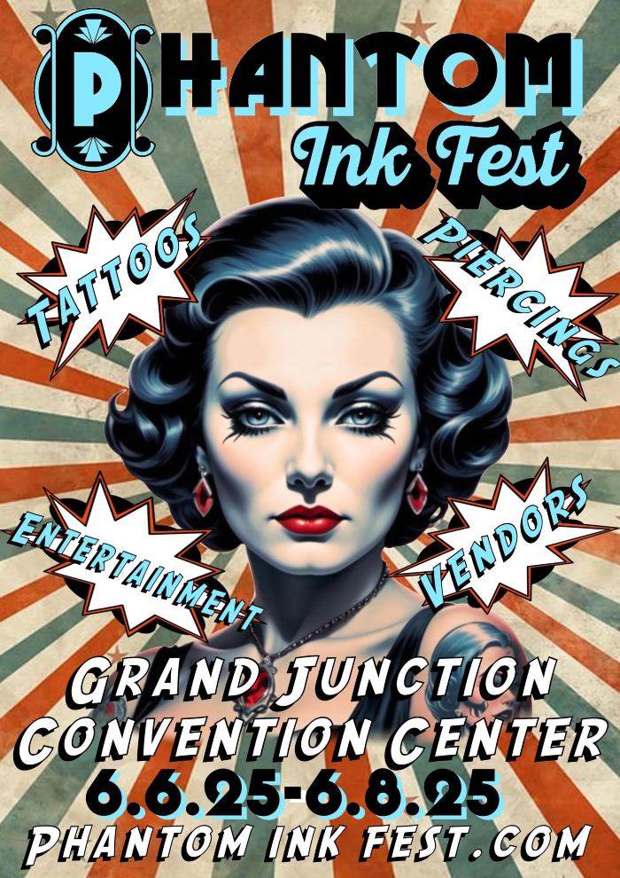 経　tattoo poster Tattoo convention in tokio colorful poster Vector Image