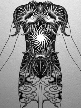 Neotraditional tattoo