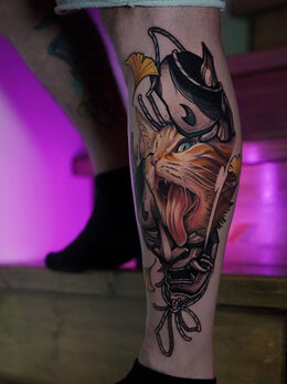 Neotraditional tattoo