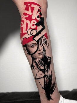 Trashpolka tattoo