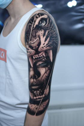 Fascinating black and grey realism by Maksim Melnik