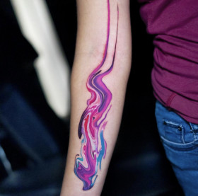 Artist Sergei Jaer's One of a Kind, Fluid Tattoos