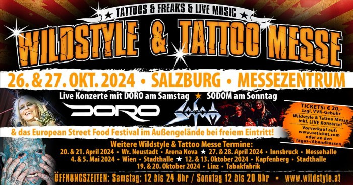 Wildstyle & Tattoo Messe Salzburg 2024