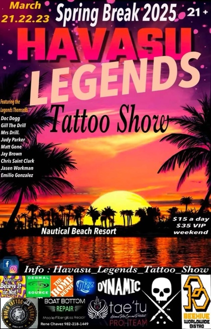 Havasu Legends Tattoo Show 2025 | 21 - 23 March 2025