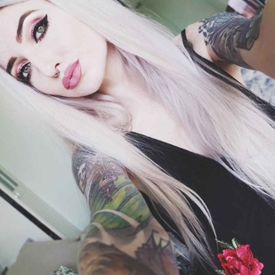 🔥 Heiße Fotos, Model-Portfolio  #6280 Tätowiermodell Kimberry Behets