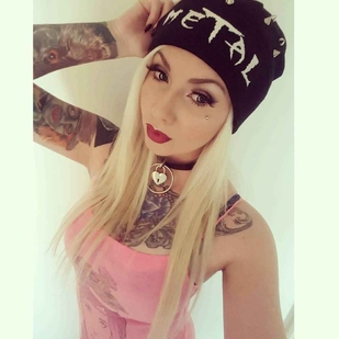 🔥 Heiße Fotos, Model-Portfolio  #6324 Tätowiermodell Jade Zombie