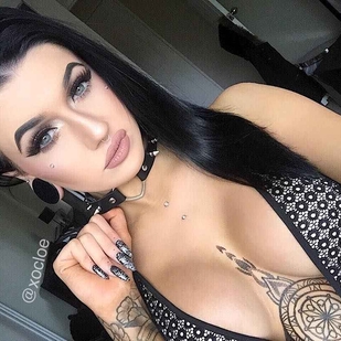 🔥 Heiße Fotos, Model-Portfolio  #6367 Tätowiermodell Cloe Raven