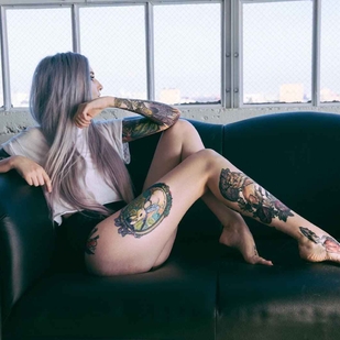 🔥 Heiße Fotos, Model-Portfolio  #6207 Tätowiermodell Kimberry Behets