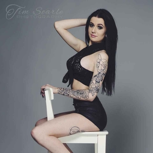 🔥 Heiße Fotos, Model-Portfolio  #6380 Tätowiermodell Cloe Raven