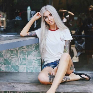 🔥 Heiße Fotos, Model-Portfolio  #6290 Tätowiermodell Kimberry Behets