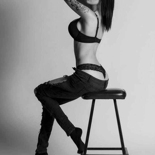 🔥 Heiße Fotos, Model-Portfolio  #6382 Tätowiermodell Cloe Raven