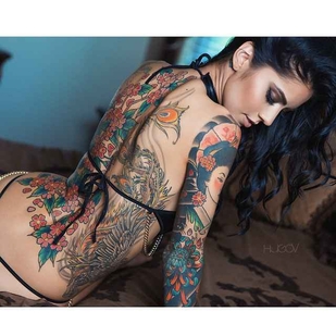 🔥 Heiße Fotos, Model-Portfolio  #15675 Tätowiermodell Rae Papa