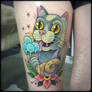 tattoo #16302 | Tattoo Artist Dmitriy PurpleDick Yakovlev