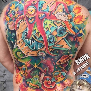 tattoo #16319 | Tattoo Artist Dmitriy PurpleDick Yakovlev