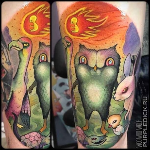 tattoo #16331 | Tattoo Artist Dmitriy PurpleDick Yakovlev