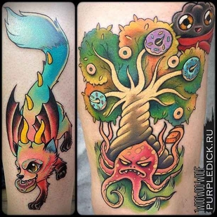 tattoo #16315 | Tattoo Artist Dmitriy PurpleDick Yakovlev