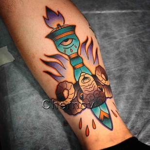 tattoo #7727 | Tattoo Artist Dmitriy Chernov