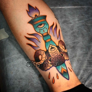 tattoo #7728 | Tattoo Artist Dmitriy Chernov