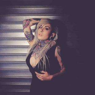 🔥 Heiße Fotos, Model-Portfolio  #16456 Tätowiermodell Slim Suicide