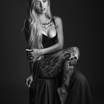  12 amazing photos of gorgeous tattooed skinny girl Dom