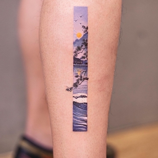 Weiblich Farbe  tattoo auf Bein #51924 | Tattoo Artist Franky Yang