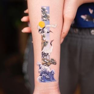 Weiblich Farbe  tattoo auf Unterarm #51962 | Tattoo Artist Franky Yang