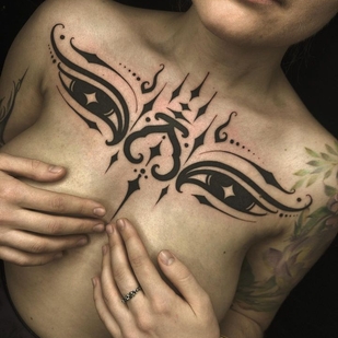 Weiblich Schwarz Ornamental tattoo #64415 | Tattoo Artist gaya_tree_