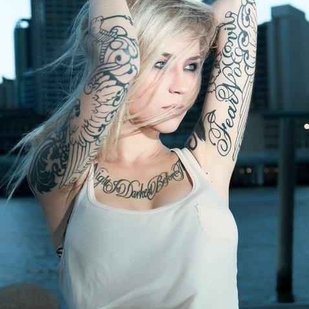 🔥 Heiße Fotos, Model-Portfolio  #8664 Tätowiermodell Sara Fabel