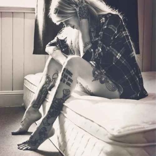 🔥 Heiße Fotos, Model-Portfolio  #8652 Tätowiermodell Sara Fabel