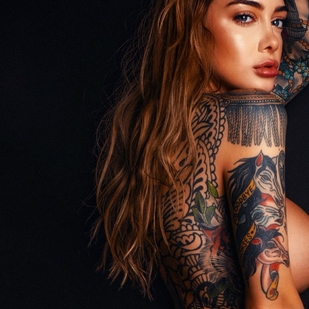 🔥 Heiße Fotos, Model-Portfolio  #35604 Tätowiermodell Selina