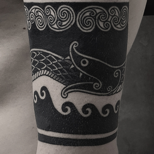 Männlich Schwarz Ornamental tattoo #65626 | Tattoo Artist ROMAN MIGURA