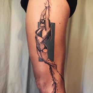 tattoo #10505 | Tattoo Artist L'oiseau (Franck Solers)