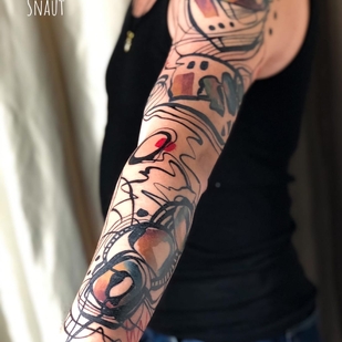 Farbe Abstrakt tattoo #53644 | Tattoo Artist Harey Snaut