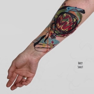 Farbe Aquarell tattoo auf Unterarm #53664 | Tattoo Artist Harey Snaut
