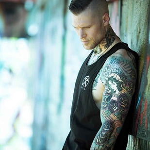 🔥 Heiße Fotos, Model-Portfolio  #10557 Tätowiermodell Marshall Perrin