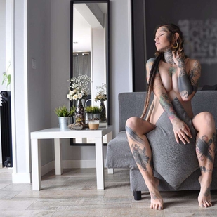 🔥 Heiße Fotos, Model-Portfolio  #21044 Tätowiermodell Paula Moraes