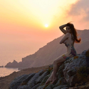 🔥 Heiße Fotos, Model-Portfolio  #21027 Tätowiermodell Coralia