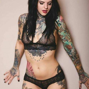🔥 Heiße Fotos, Model-Portfolio  #30440 Tätowiermodell Heidi Lavon