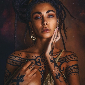  Stunning Tattooed Ethnic Model The Free elf