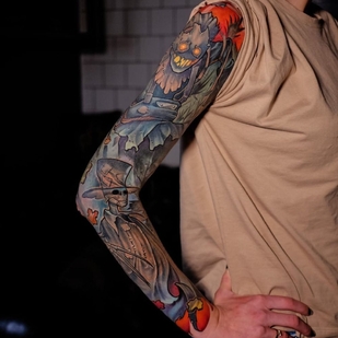 Weiblich Farbe Neo-traditionell tattoo #39825 | Tattoo Artist Victor Rassadniy