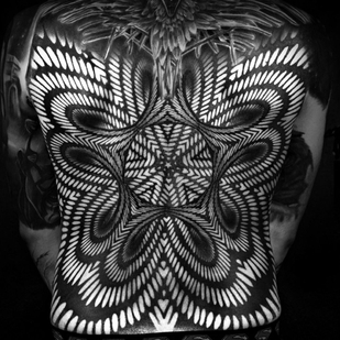 Männlich Schwarz Ornamental tattoo auf Rücken #40227 | Tattoo Artist ILYA CASCAD
