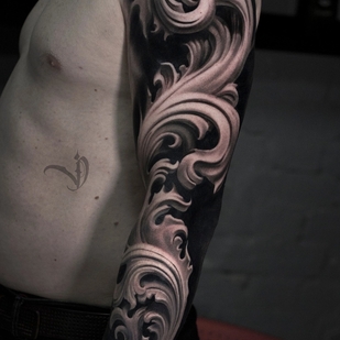 Schwarz und Grau Realismus tattoo #69769 | Tattoo Artist Dmitriy Varlakov