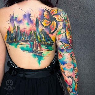 tattoo #11482 | Tattoo Artist Victoria KIWI Grigorieva