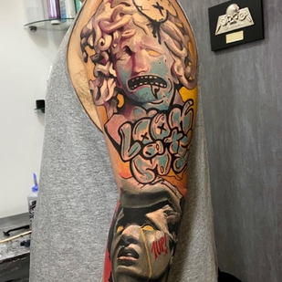 Männlich  Realismus tattoo auf Ärmel #72464 | Tattoo Artist Bruno Perdiz